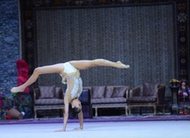 Bakıda bədii gimnastika üzrə Dünya Kuboku yarışlarının sonuncu günü. Azərbaycan, Bakı, 24 iyul 2016